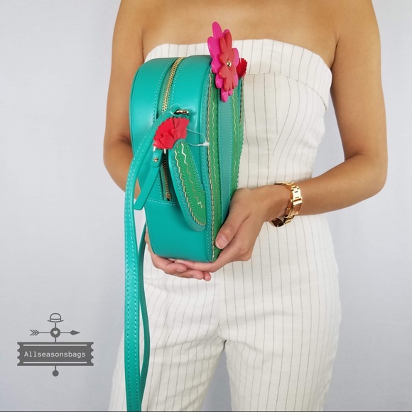 Kate spade new horizons cactus crossbody green bag - Picture 6 of 7